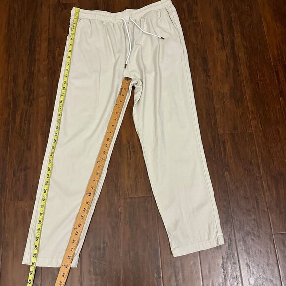 DANDY DEL MAR Linen-Blend Pants Vintage Ivory Brisa Summer Beach - Picture 14 of 15